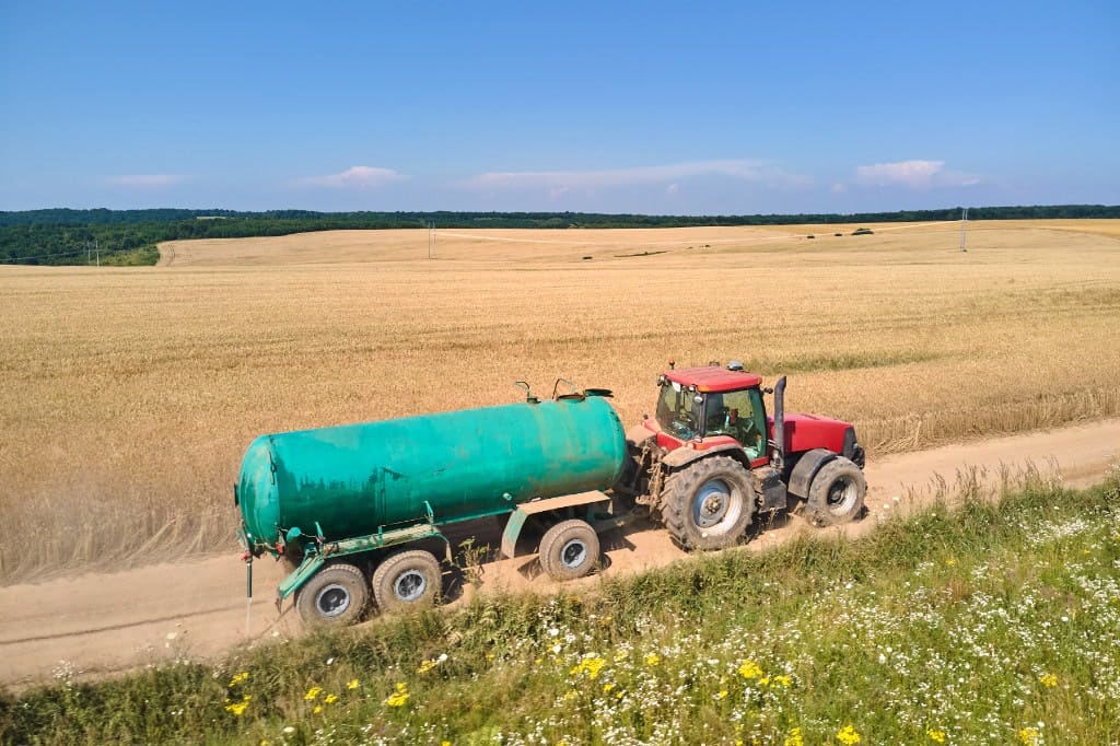 ARM tanker hauling materials for land application