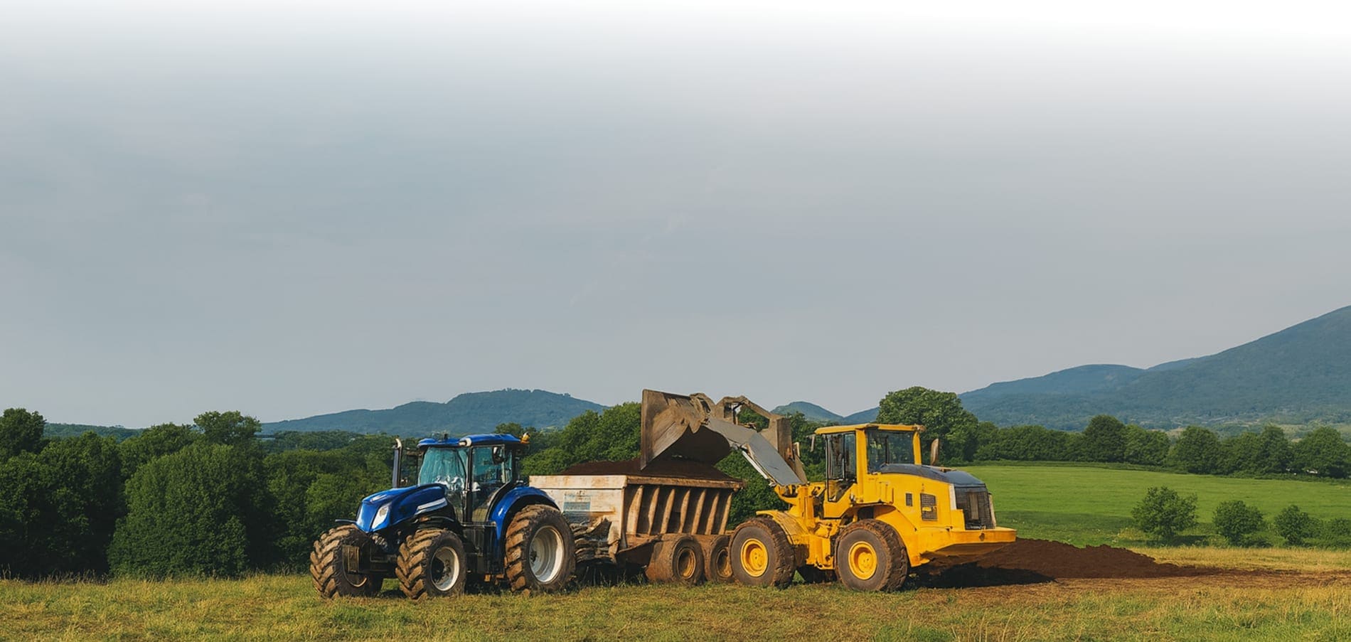 Tractor and loader supporting operational field services